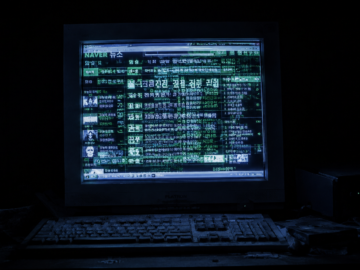 The 47,452 Posts of Guk-Geo-Bak: South Korea’s Untraceable 24/7 Digital Anomaly A glowing CRT monitor in a dark room displaying a corrupted early 2010s Korean web portal news comment section with digital distortion.